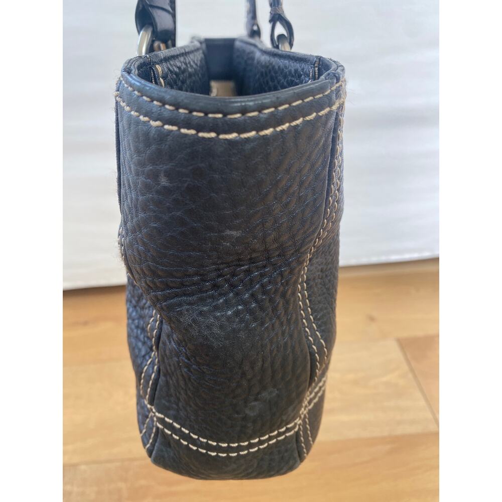 Coach Chelsea F12339 Black Pebbled Leather Shoulder Bag - Picture 6 of 13